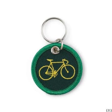 Hightide Penco Embroidered Keyrings In Green