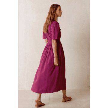 Shop Indi And Cold Luise Romantic Violet Dress In Purple