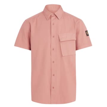 Shop Belstaff Menswear Scale Short Sleeve Shirt