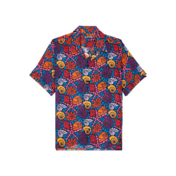 Shop Vilebrequin Noumea Sea Shells Linen Shirt Multicolour