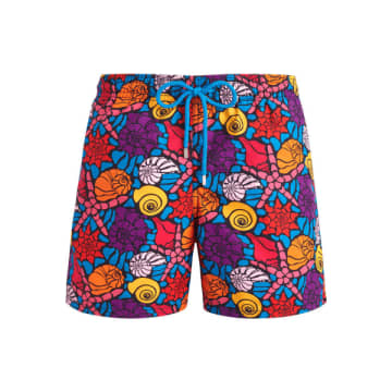 Shop Vilebrequin Noumea Sea Shells Swim Shorts Multicolour