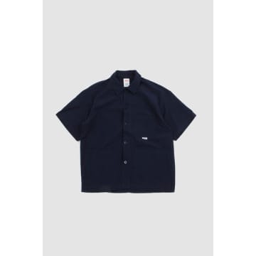 Shop Danton Coverall S/s Shirt Navy In Blue