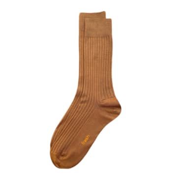 Shop Fresh Cotton Mid-calf Lenght Socks In Camel