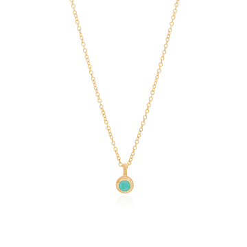 Shop Anna Beck Circle Drop Necklace In Gold