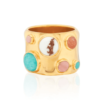 Shop Anna Beck Wavy Multi-stone Ring
