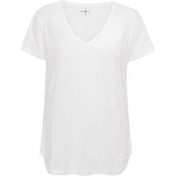 Shop Costamani Logo V-necktee | White