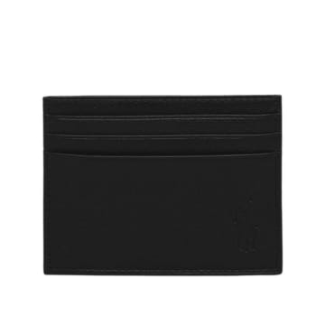 Shop Ralph Lauren Menswear Multi Card Case Smooth Leather In Black