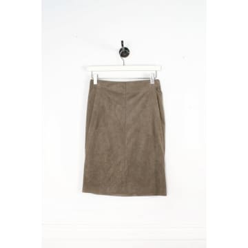 Riani Faux Suede Short Skirt In Green