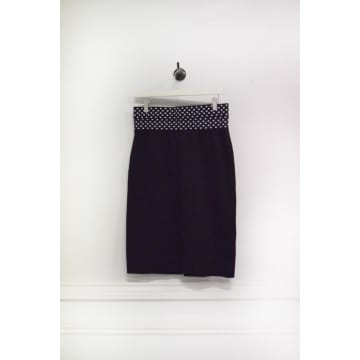 Diane Von Furstenberg Elsa Banded Skirt In Black