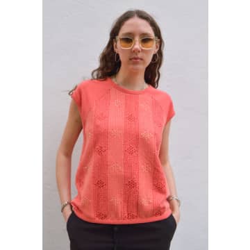 Shop Leon & Harper Sirop Coral Sweatshirt In Pink