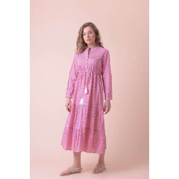 Shop Handprint Dream Apparel Corfu Dress Pink