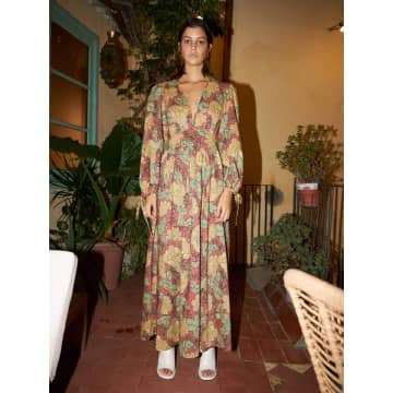 Shop Stella Nova Flowerprinted Cotton Maxi Dress