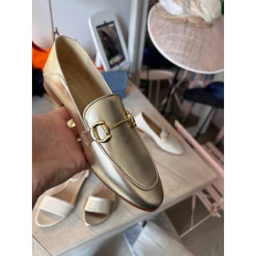 Shop Made The Edit Annie Soft Gold Loafer
