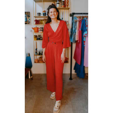 Shop Berawa Luxe | Greer Pants In Red