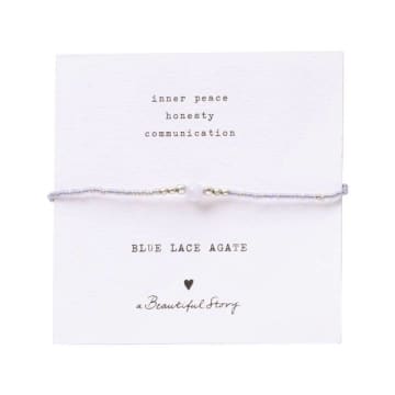 A Beautiful Story Card Bracelet Iris In White