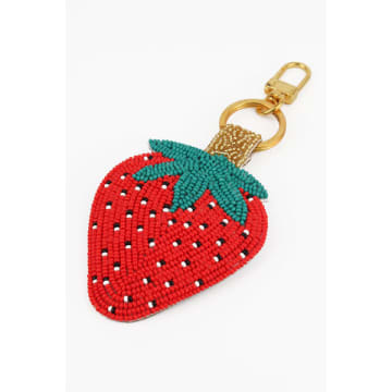 Shop My Doris Beaded Strawberry Keyring