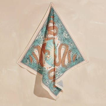 Cai & Jo The Serpent Bandana Scarf By In Blue