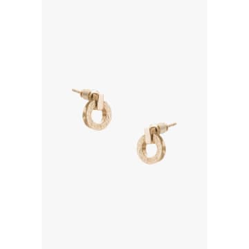 Shop Lark London Tutti & Co Palm Earrings In Gold