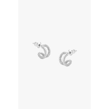 Lark London Tutti & Co Braid Earrings In Metallic