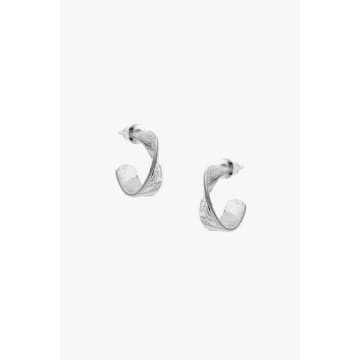 Lark London Tutti & Co Duty Hoop Earrings In Metallic