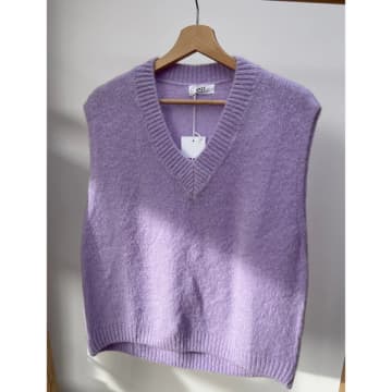 Shop Øst London | Tessa Knitted Mohair Vest | Lilac