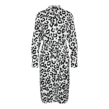 Shop Vila Leopard Shirt Dress In Animal Print