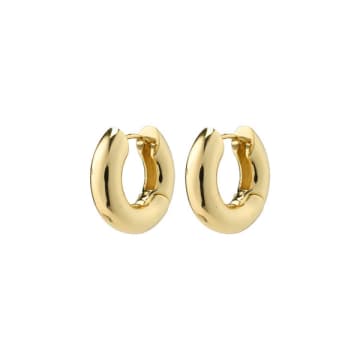 Shop Pilgrim Aica Recycled Chunky Hoop Earrings Gold-plated