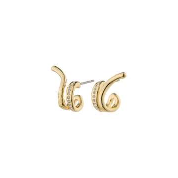 Shop Pilgrim Nadine Recycled Earrings Gold-plated