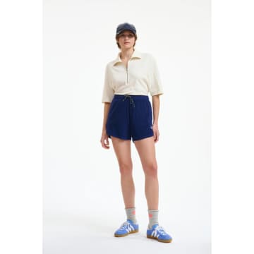 Bellerose Val Indigo Shorts In Blue
