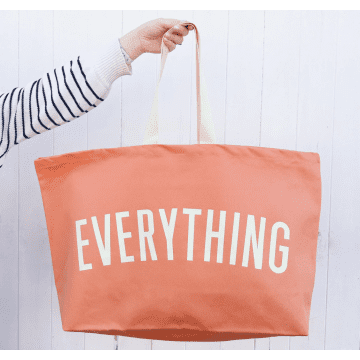Shop Alphabetbags Peach Everything Bag