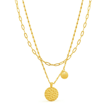 Formation Jewellery New Moon Multi Necklace In Gold