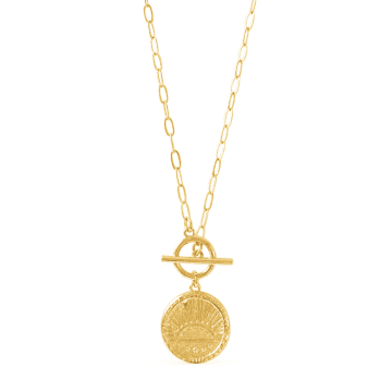 Formation Jewellery Rising Sun Necklace In Gold