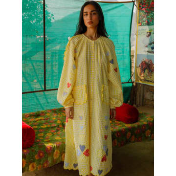 Sissel Edelbo Kamal Organic Cotton Dress In Yellow