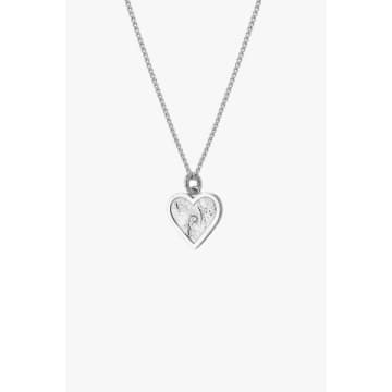 Shop Lark London Tutti & Co Loyalty Heart Necklace In Metallic