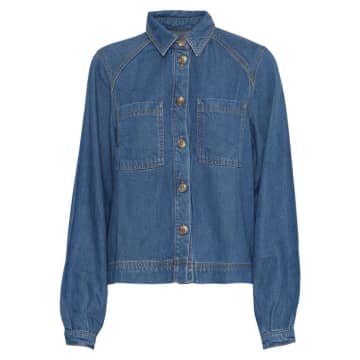 Shop Atelier Rêve Irarchy Denim Shirt Jacket In Blue