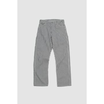 Orslow Painter Pants Hickory Stripe In Gray