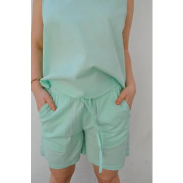 Shop Fransa Maddie Brook Green Shorts