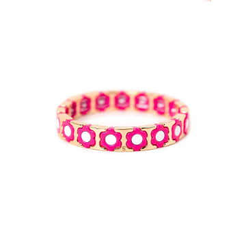 Simone À Bordeaux Coachella Pink Bracelet In Red