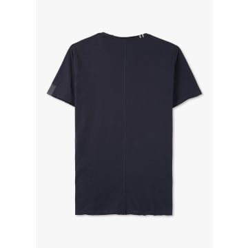 Replay Mens Crew Neck T-shirt In Navy Blue In Black