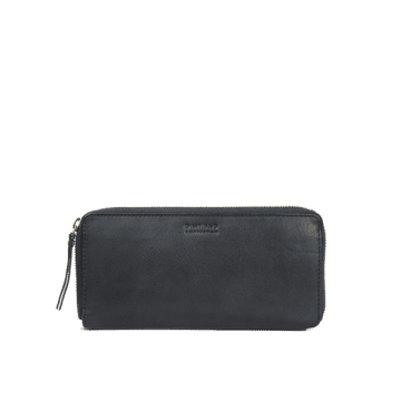 O My Bag Sonny Black Stromboli Leather Long Wallet