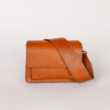 Shop O My Bag Harper Cognac Mini Classic Leather Bag
