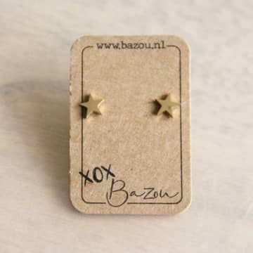 Bazou Stainless Steel Ear Plugs Star In Gold