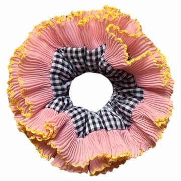 Bon Bon Fistral Over Sized Statement Scrunchie In Pink