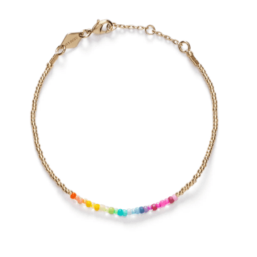 Anni Lu Golden Rainbow Bracelet In Multi