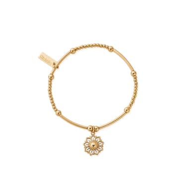 Chlobo Cute Mini Sun Mandala Bracelet In Gold