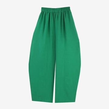Lf Markey Linen Trouser Grass In Green