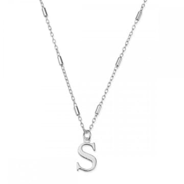 Chlobo Iconic Initial Necklace 's' In Metallic