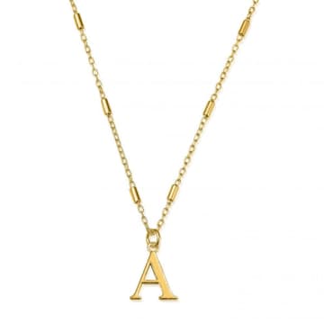 Chlobo Iconic Initial Necklace 'a' In Gold