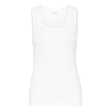 Saint Tropez Astersz Ribbed Tank Top In White