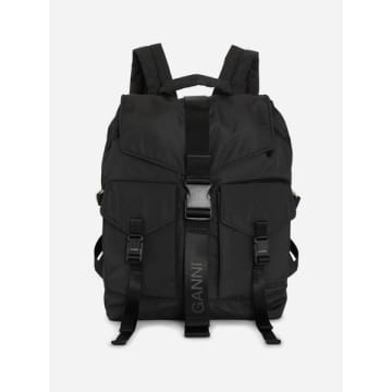 Shop Ganni Black Tech Backpack